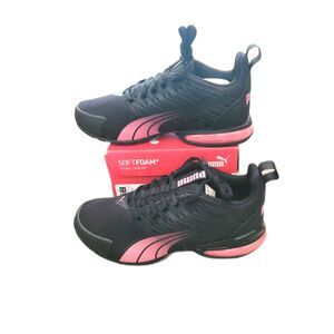 Puma Voltaic Evo Women's Running Shoes Size 5.5 Black Magic Rose SoftFoam+ NIB